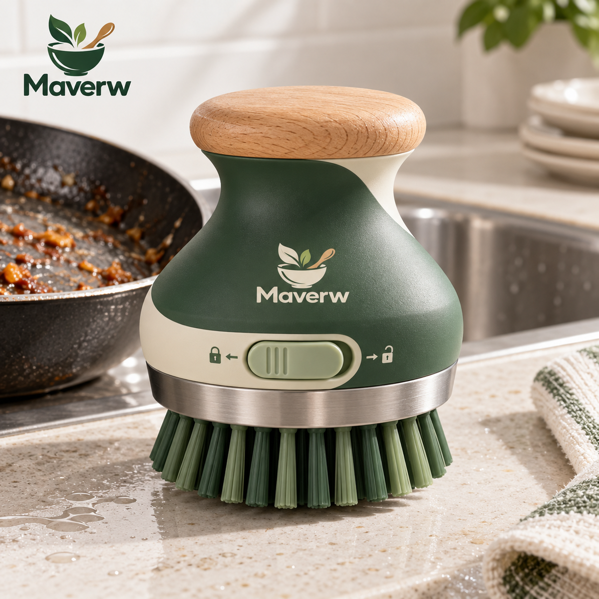 Solviert™ RetractHead Pot Brush